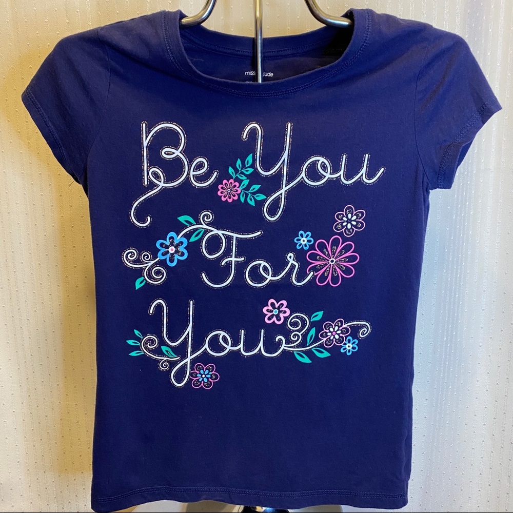 Miss Attitude “be you for you” floral shirt